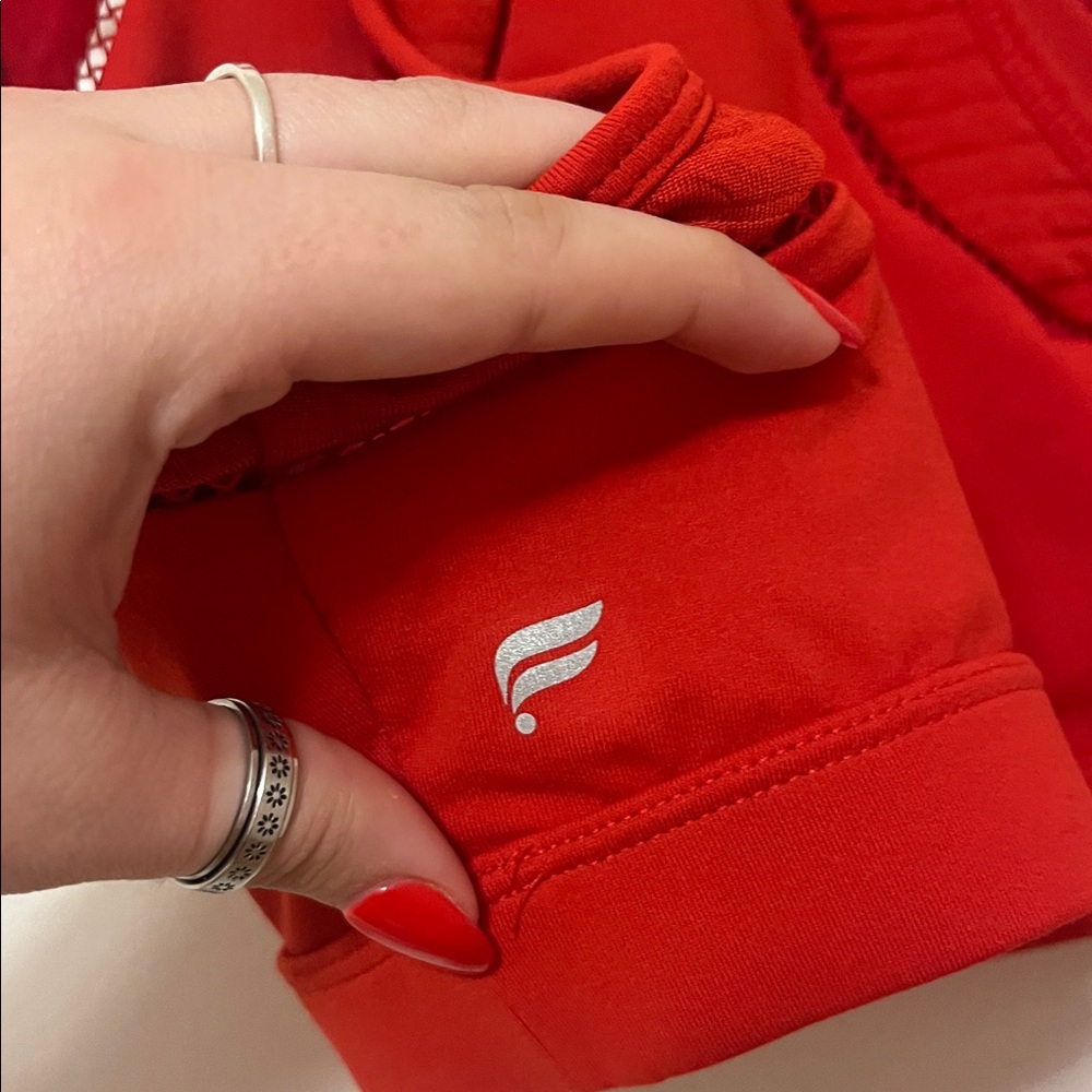 FABLETICS Red Razor Back Sports Bra - Picture 4 of 4